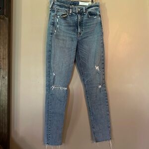 Rag&Bone Blue Distressed Women Jeans 27